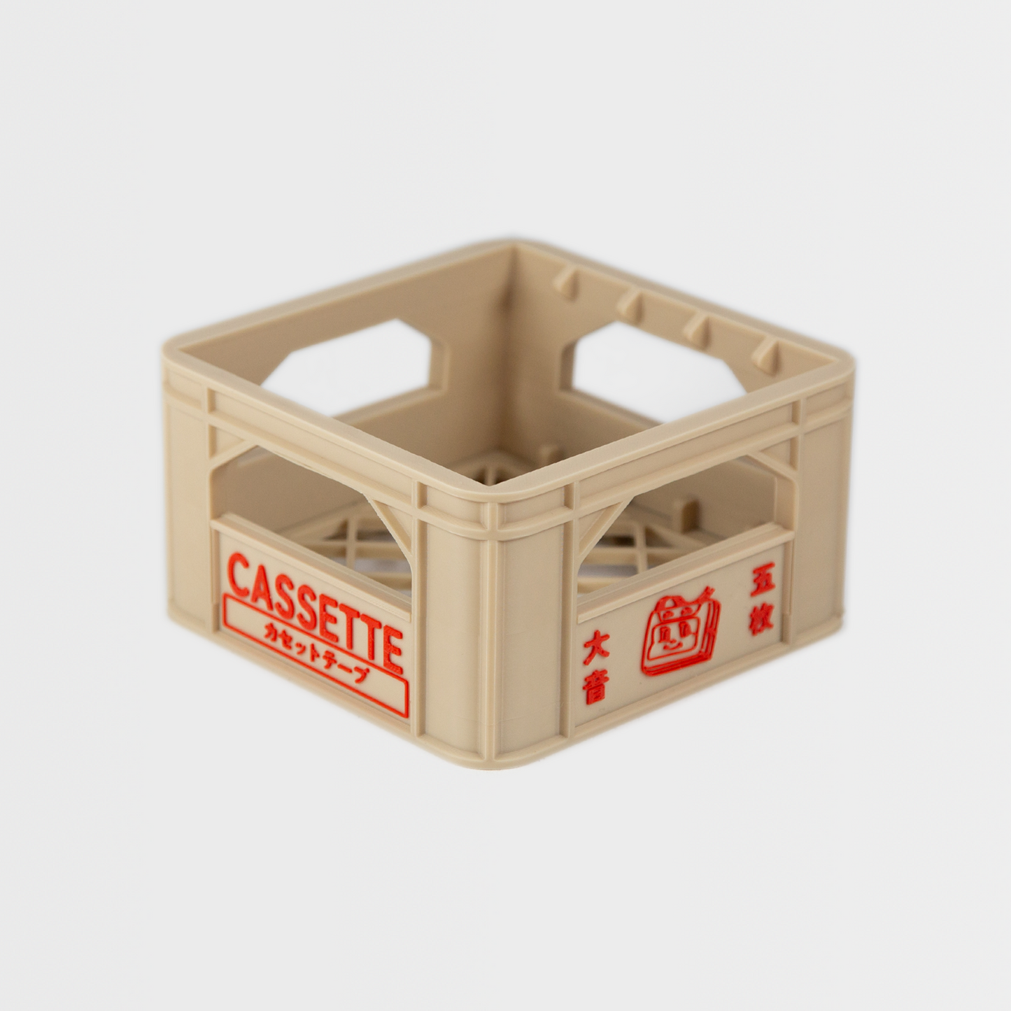 "Japanese Beer Crate" Storage Crate and Organizer for Compact Cassette Tapes