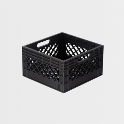 "Milk Crate" Storage Crate and Organizer for Compact Cassette Tapes