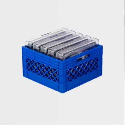 "Milk Crate" Storage Crate and Organizer for Compact Cassette Tapes